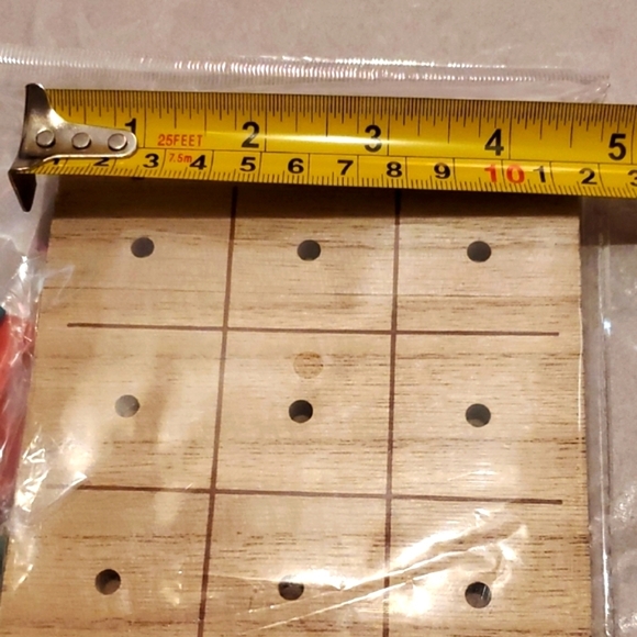 Wooden Tic-Tac-Toe Game with Pegs - Picture 2 of 3